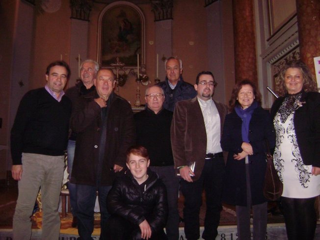 Da sinistra Valtero Curzi, Franco Patonico, Riccardo Manzini, Elvio Angeletti, Gianni Balercia, Lorenzo Spurio, Germana Duca, Marinella Cimarelli 