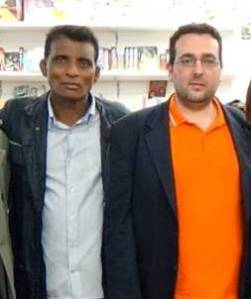 A Palermo nell'aprile 2015 assieme al poeta pakistano Umeed Ali