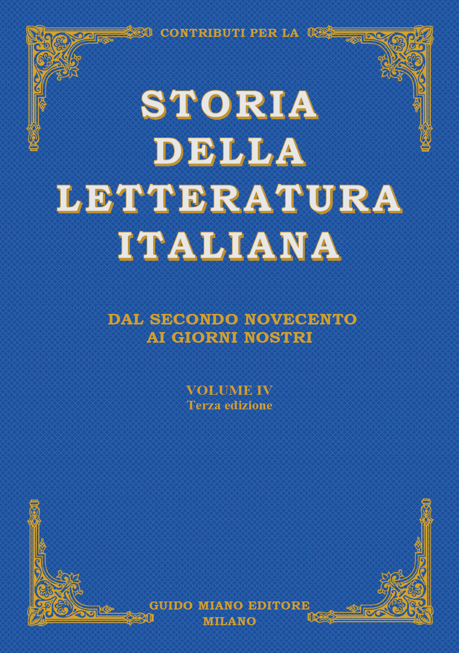 Storia della Letteratura Italiana 4°vol. [fronte]